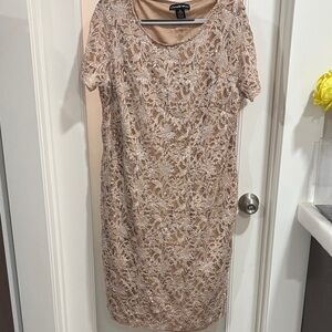 Elegant Lace Dress in Cream